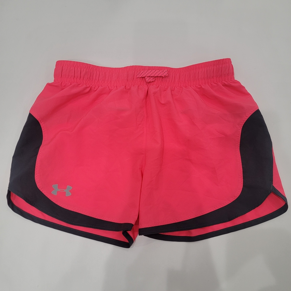 Under Armour Girls Pink and Grey Shorts Sz Large